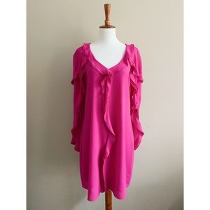 Badgley Mischka ruffled dress